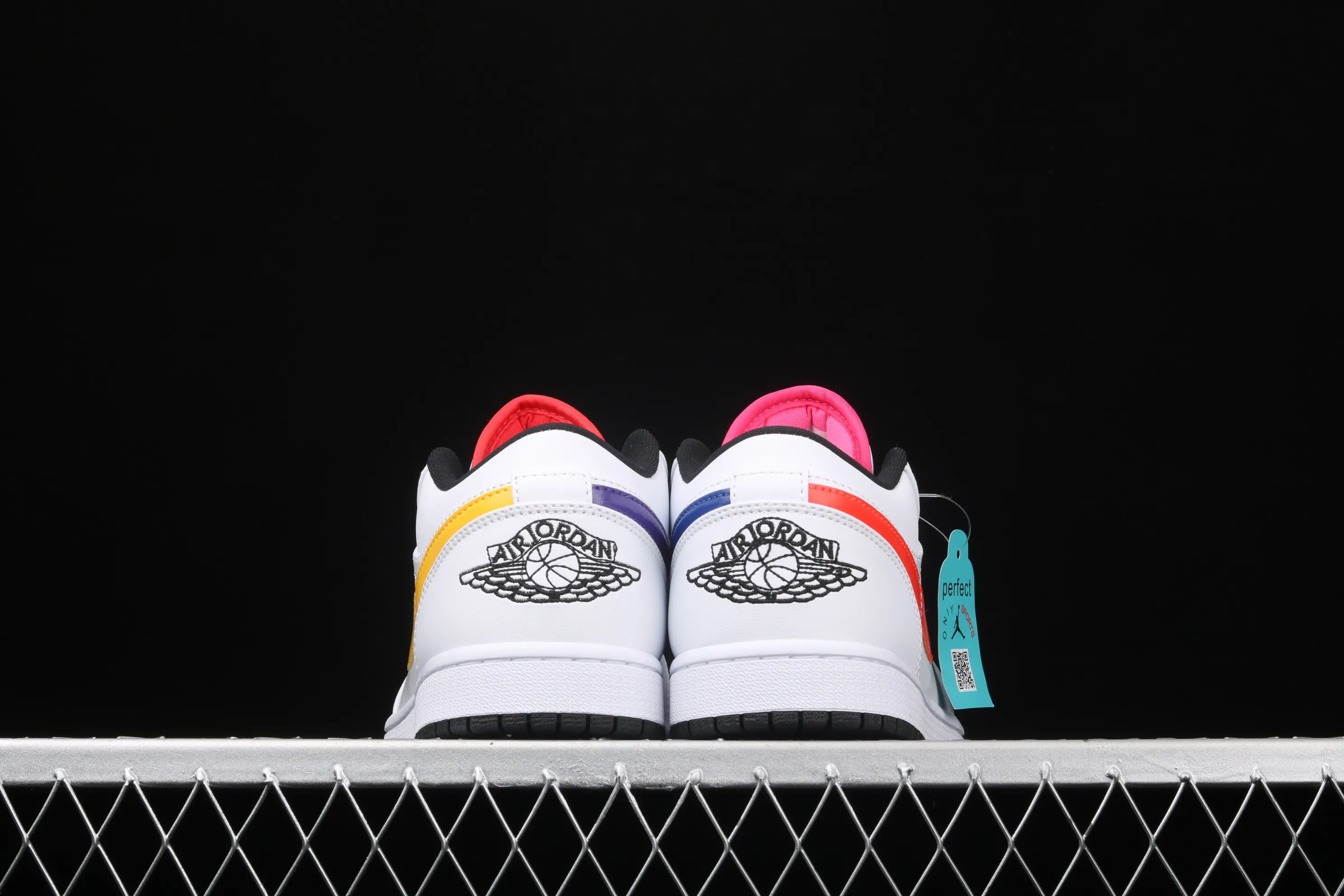All categories Air Jordan Jordan series basketball shoes Air Jordan 1 Low New version Air Jordan 1 Low AJ1 Joe 1 white candy four-color hook low-top sneakers CW7009-100